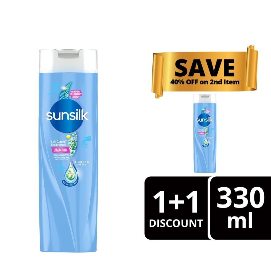 SUNSILK Shampoo Anti-Dandruff Healthy Strong Bundle 330ml-50055813.jpg
