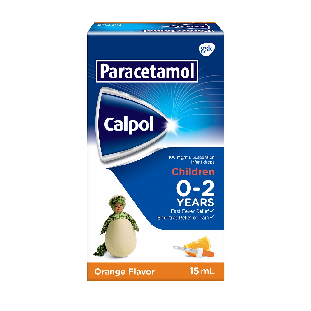 Cappol CALPOL, Paracetamol 0 to 2 Infant Drops Orange 15ml | Watsons Philippines