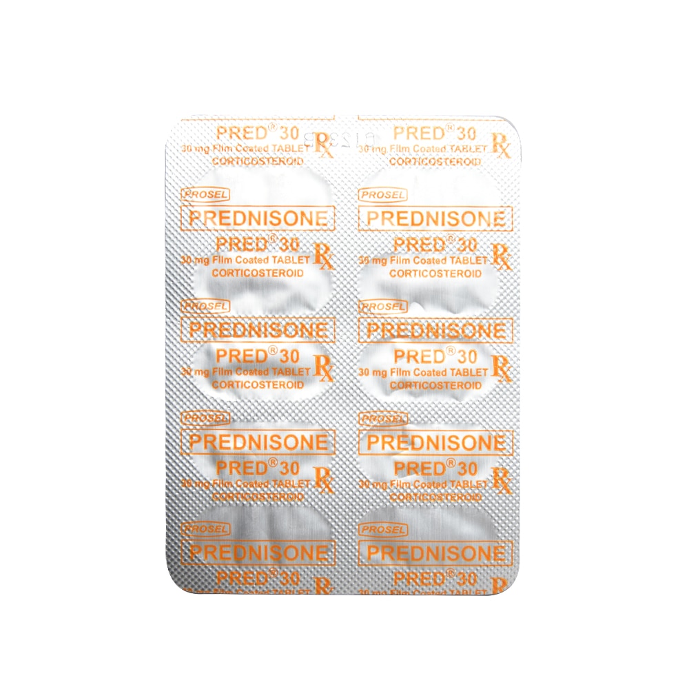 PRED, Prednisone 30mg 1 Film-coated Tablet [PRESCRIPTION REQUIRED ...