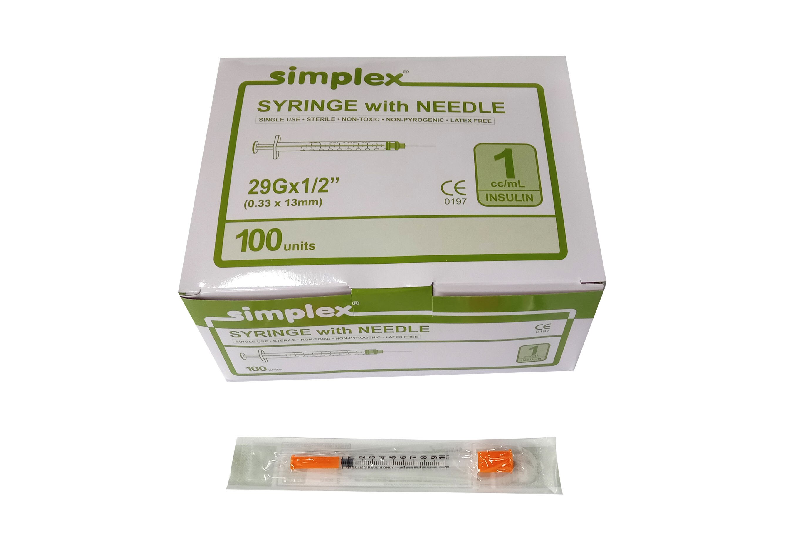 SIMPLEX, 1cc Ins G29 X 1/2 1 Syringe with Needle | Watsons Philippines