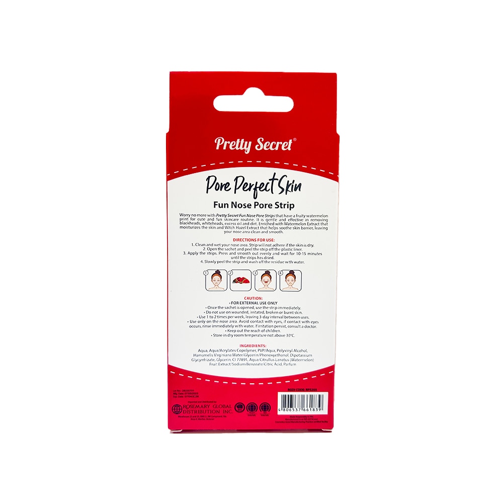 PRETTY SECRET, PRETTY SECRET Pore Perfect Skin Fun Nose Pore Strip ...